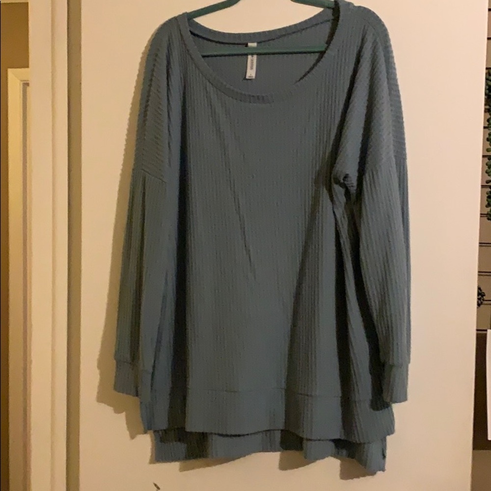 Blue oversized sweater